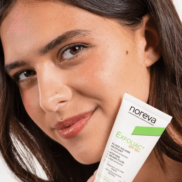 فلویید ضدآفتاب پوست چرب اکسفولیاک نوروا Noreva Exfoliac - Image 4