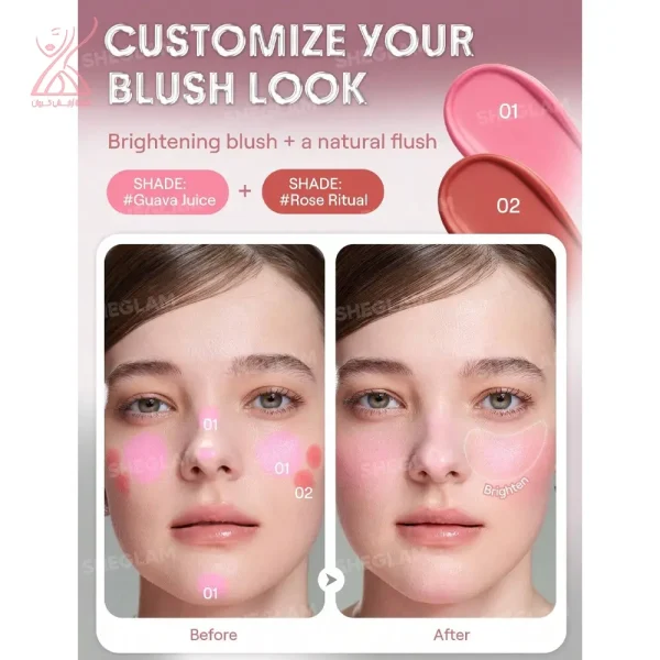 رژگونه استیکی شیگلم Sheglam Buttery Bliss Blush - Image 2